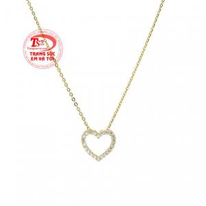 Bộ trang sức trái tim vàng tây bảo hành uy tín, giao hàng toàn quốc.