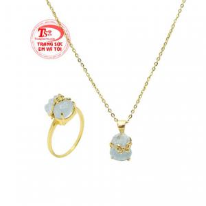 Bộ túi tiền aquamarine tài lộc