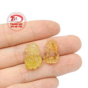 Cặp tỳ hưu lộc phát thạch anh tóc thanh toán an toàn