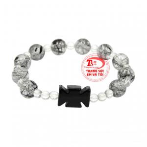 Chuỗi mân côi thạch anh tóc 9 ly là sản phẩm mang đến nhiều may mắn và phước lành đến cho người đeo. 