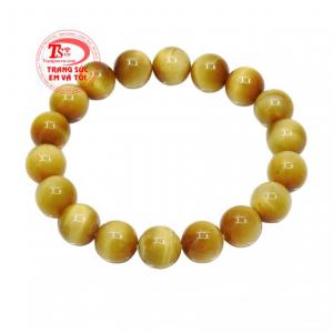 Chuỗi mắt hổ 10 ly tài lộc được chế tác vô cùng bắt mắt tạo nét hợp thời trang cho người đeo.