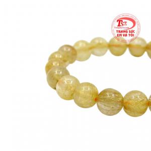 Thạch anh vàng còn có tác dụng giảm căng thẳng, mệt mỏi, điều hòa tinh thần và lấy lại sự tự tin cho người đeo.