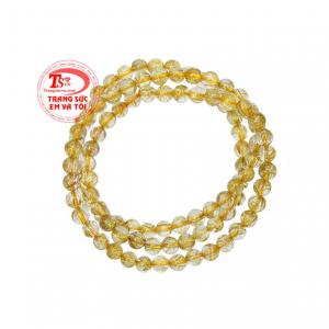 Chuỗi tay thạch anh tóc phát lộc hợp phong thủy.