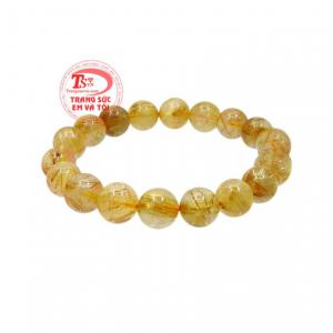 Chuỗi thạch anh tóc đẹp 11 ly có nhiều ý nghĩa trong phong thủy và sức khỏe.