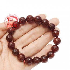 Chuỗi thạch anh tóc đỏ 11 ly nhận giao hàng toàn quốc
