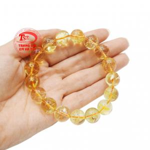 Chuỗi thạch anh vàng đẹp 12 ly thích hợp cho người sinh tháng 11.