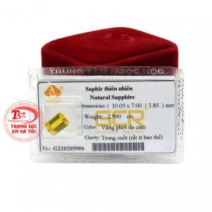 Viên sapphire này thường được gắn trên các sản phẩm trang sức cao cấp giúp tôn lên nét sang trọng cho người đeo.