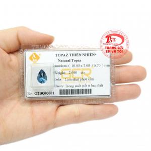  Viên đá màu xanh lam này sẽ phù hợp cho những người mang mệnh Thủy và Mộc. 