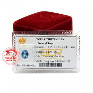 Đá Topaz là viên đá biểu tượng cho sự thông minh sắc đẹp, lòng chung thủy do vậy viên đá này được rất nhiều người yêu thích.