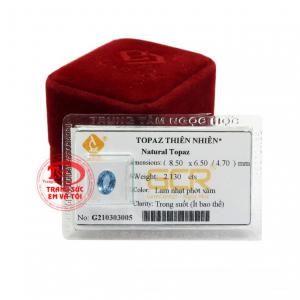 Đá Topaz hay còn gọi là đá hoàng ngọc viên đá biểu tượng cho sự thông minh, sắc đẹp cho người sở hữu.