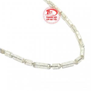 Dây chuyền bạc nam ấn tượng thanh toán an toàn.