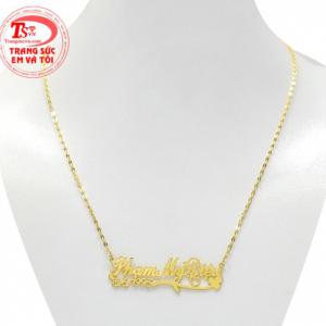 Dây chuyền chữ chất lượng thiết kế 3D công nghệ hiện đại tạo nên một sản phẩm hoàn mỹ.