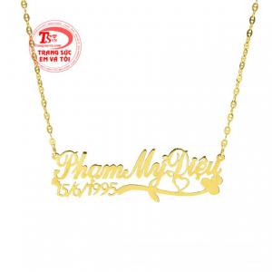 Dây chuyền chữ chất lượng 18k giao hàng nhanh trên toàn quốc.