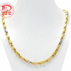 Dây chuyền lịch lãm phái mạnh được chế tác từ vàng tây 10k bền đẹp, sáng bóng.