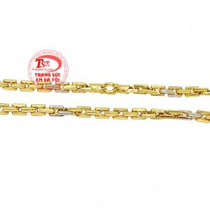 Dây chuyền nam mạnh mẽ vàng tây nhận đặt chế tác theo yêu cầu.  