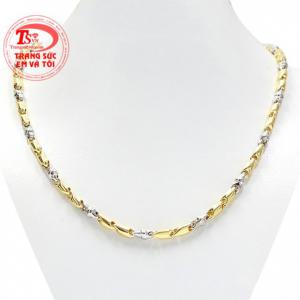 Dây chuyền nhập khẩu phái mạnh được nhập khẩu từ Italy vàng 18k chất lượng.