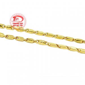 Dây chuyền phái mạnh xu hướng vàng 10k đảm bảo chất lượng.