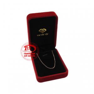 Dây chuyền vàng hồng nữ tính có thể đặt chế tác theo yêu cầu. 