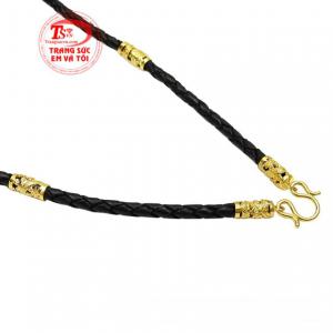 Dây da bọc rồng nam tính nhận đặt chế tác theo yêu cầu.