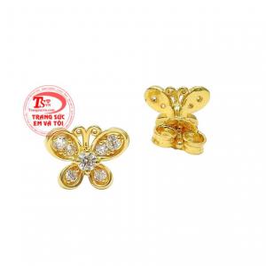 Thiết kế nhỏ nhắn mang đến đôi hoa tai tinh tế và nữ tính. Sản phẩm trẻ trung, phù hợp với nhiều độ tuổi. 