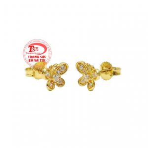  Hoa tai hồ điệp dễ thương nhận chế tác theo yêu cầu. 