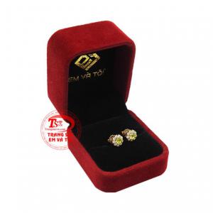 Hoa tai Peridot thanh lịch thanh toán an toàn.