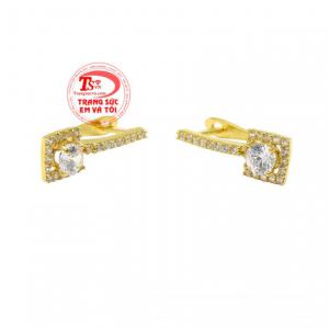 Hoa tai vàng tây trang nhã mẫu trang sức xu hướng dành cho phái đẹp.