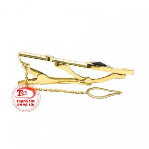 Kẹp caravat đá Tectit nhận đặt chế tác theo yêu cầu.