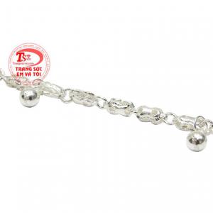 Lắc bạc trẻ em dễ thương có thể đặt chế tác theo yêu cầu.