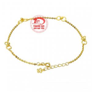 Lắc chân đáng yêu vàng tây nhận đặt chế tác theo yêu cầu.