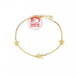 Lắc chân vàng ngôi sao mang đến vẻ dễ thương và duyên dáng cho phái đẹp.