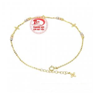 Lắc chân vàng hiện đang là xu hướng được giới trẻ ưa chuộng hiện nay. 