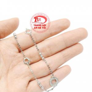 Lắc chân vàng trắng thời thượng 10k bảo hành uy tín.