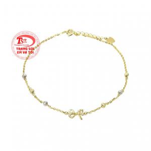 Lắc chân vàng xinh đẹp là món quà đặc biệt để dành tặng cho người phụ nữ của bạn. 