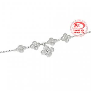 Lắc tay cỏ bốn lá phong cách nhận đặt chế tác theo yêu cầu