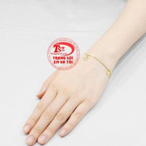 Lắc tay may mắn vàng tây bảo hành uy tín