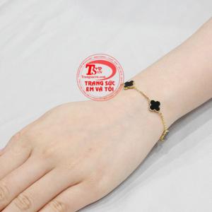 Lắc tay nữ vàng may mắn vàng 10k Korea bảo hành uy tín.