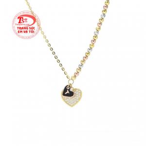  Lắc tay trái tim độc đáo vàng 10k Korea giao hàng nhanh trên toàn quốc.