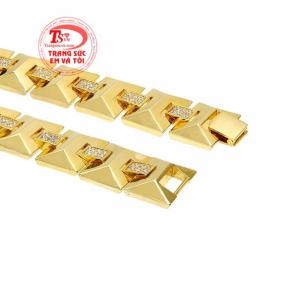Lắc tay vàng tây nam tính nhận đặt chế tác theo yêu cầu.