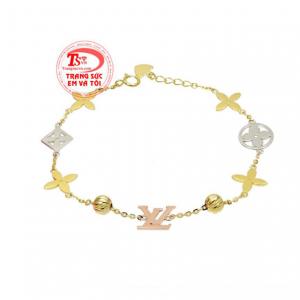 Lắc tay vàng tây sành điệu thiết kế độc đáo, đẹp mắt tạo nên một sản phẩm thời thượng.