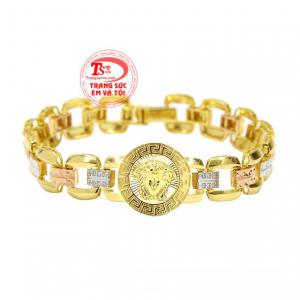 Với sự kết hợp của vàng trắng, vàng hồng, vàng màu tạo nên một sản phẩm thời thượng, hợp gu cho người đeo.