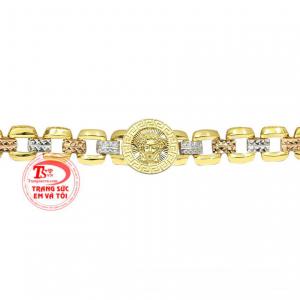 Lắc tay vàng tây thương hiệu nhận đặt chế tác theo yêu cầu của khách hàng.