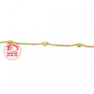 Lắc tay vàng thanh mảnh vàng 10k giao hàng nhanh trên toàn quốc.