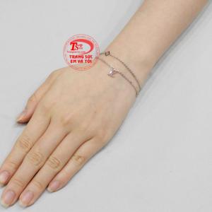 Lắc tay vàng trắng phong cách- sự lựa chọn hoàn hảo cho phái đẹp.