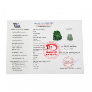 Mặt chúa Giê-su cẩm thạch có giấy kiểm định đá quý uy tín.