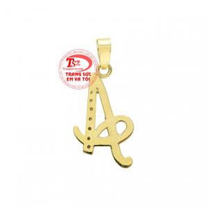 Mặt dây chữ A tinh tế bảo hành chu đáo