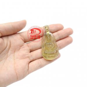 Mặt dây thạch anh vàng phật bà được bảo hành uy tín, giao hàng toàn quốc.