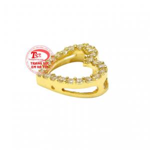 Mặt dây trái tim dễ thương nhận đặt chế tác theo yêu cầu. 