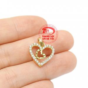 Mặt dây trái tim hạnh phúc bảo hành uy tín, giao hàng toàn quốc.