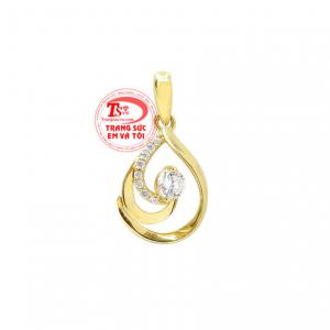 Mặt dây vàng tây phái đẹp được nhập khẩu từ Hàn Quốc. 